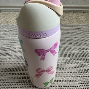 Owala Water Bottle with Bow Design